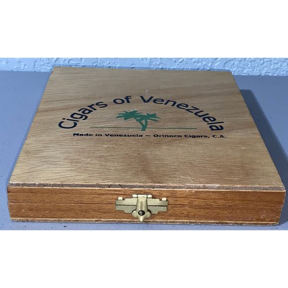 Wooden Cigar Box Premium Cigars Of Venezuela Orinoco Vintage - Picture 3 of 13